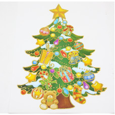 Наклейка Winter Wings "Елка" 20x26 см N09216